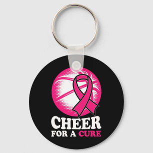 For A Cure Basketball Breast Cancer Awareness  Key Ring