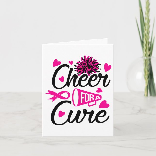 For A Cure Breast Cancer Awareness  Card (Front)