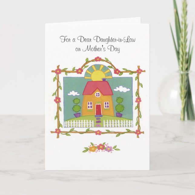 For a Dear Daughter-in-Law on Mother's Day Card (Front)