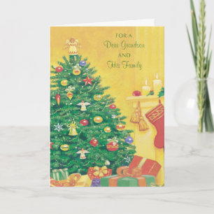 For a Dear Grandson and His Family Holiday Card