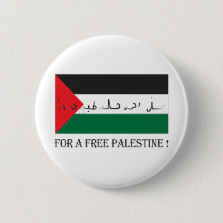 For a free palestine! 6 cm round badge