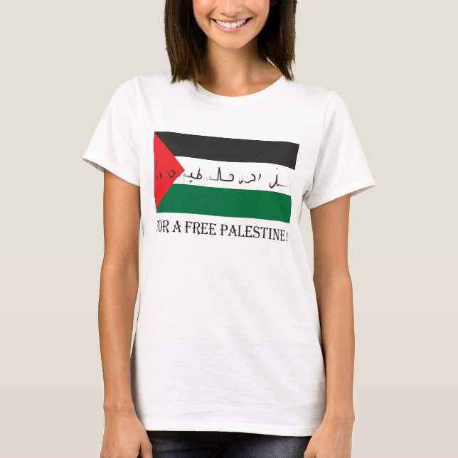 For a free palestine! T-Shirt (Front)