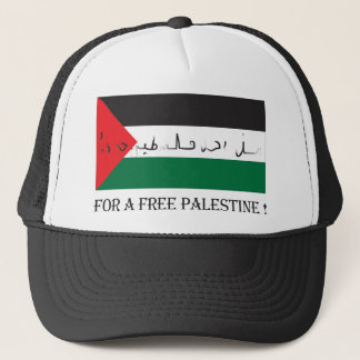 For a free palestine! trucker hat