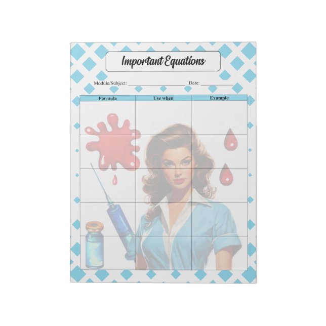 For A Living _ Important Equations Notepad (Rotated)