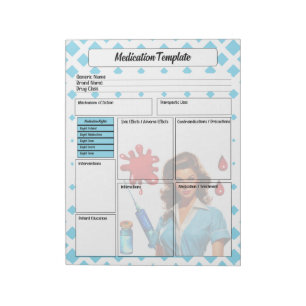 For A Living _ Medication Template Notepad