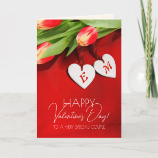 For a Special Couple on Valentine's Day Holiday Card