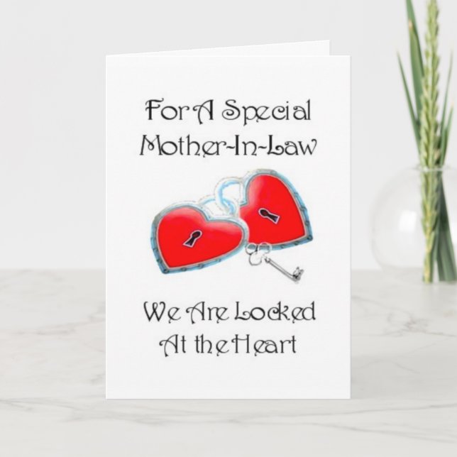 For A Special Mother In Law poem With Graphics Card (Front)