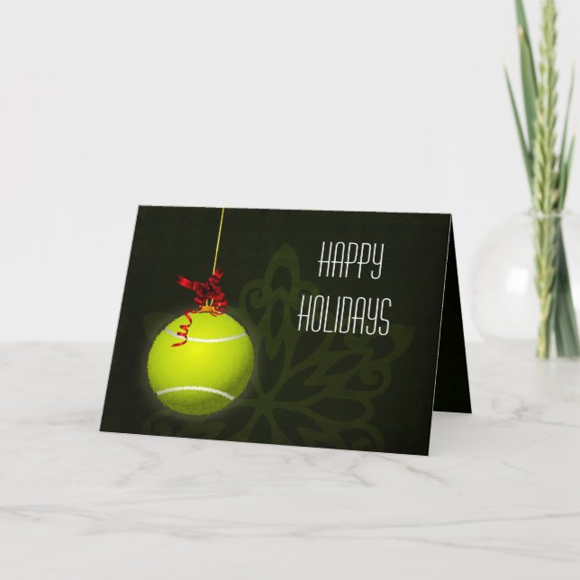 for a tennis player Christmas Cards (Front)