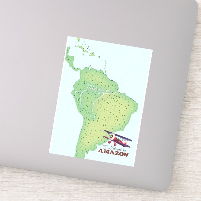 For Adventure Amazon rainforest Brazil map (Detail)