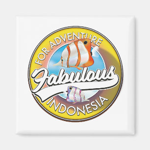 For Adventure Fabulous Indonesia logo Magnet