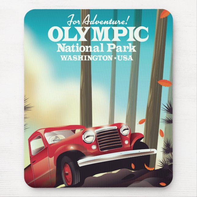 For Adventure! Olympic national park Washington. Mouse Pad (Front)