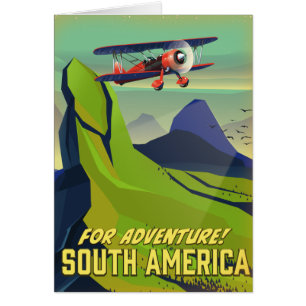 For Adventure, South America travel poster