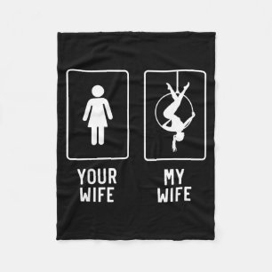 For Aerial Hoop Wife Aerial Yoga Fleece Blanket