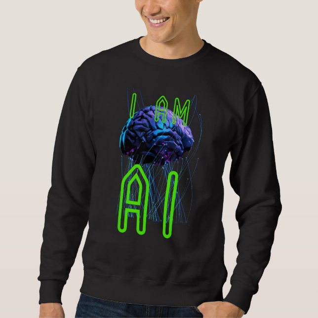 For all artificial intelligence advocates AI Sweatshirt (Front)