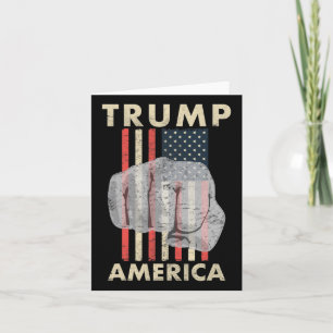 For America 2024 Fist Punch Bump For America Card