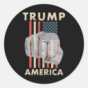 For America 2024 Fist Punch Bump For America Classic Round Sticker