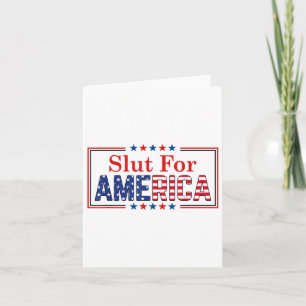 For America 4th Of July  Card