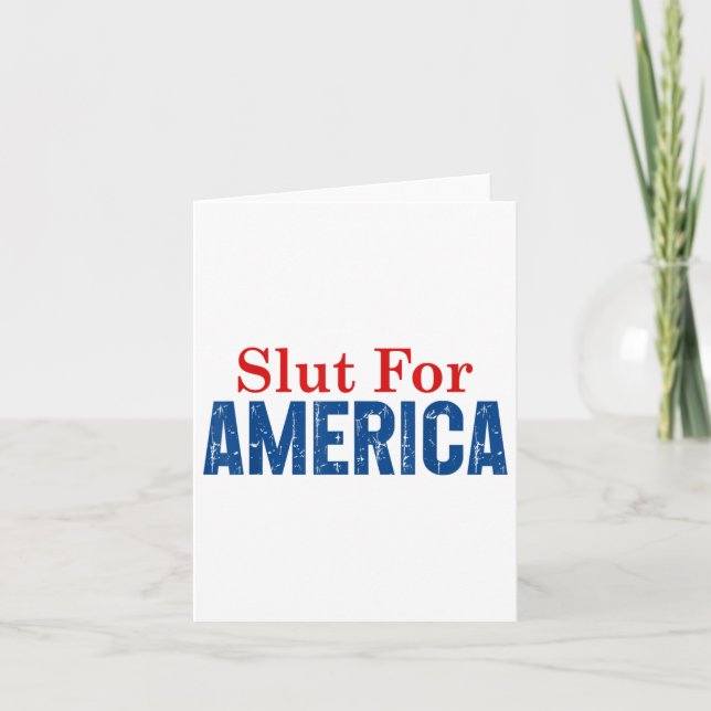 For America 4th Of July  Card (Front)