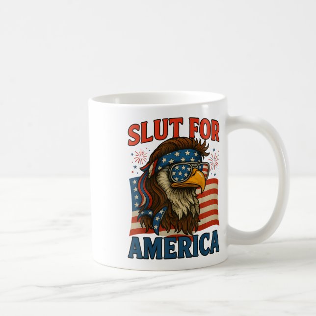 For America 4th Of July Patriotic  Coffee Mug (Right)