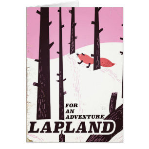 For an adventure Lapland vintage poster