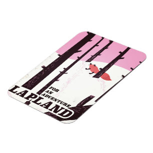 For an adventure Lapland vintage poster Magnet