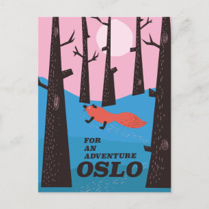 For An Adventure Oslo Holiday Postcard