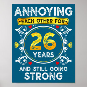 For Annoying Each Other 26 Wedding Poster
