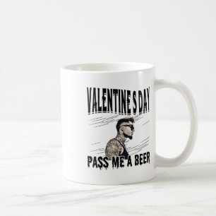 For Anti Valentine’s Day Tattooed Single Man Inked Coffee Mug