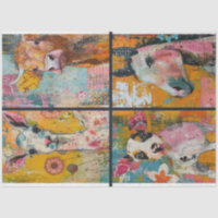 For Artist Farm Animal Junk Journal Background 2