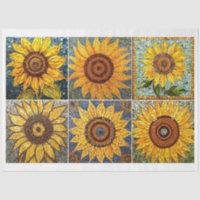 For Artists Crafters Mosaic Sunflower Texture 2