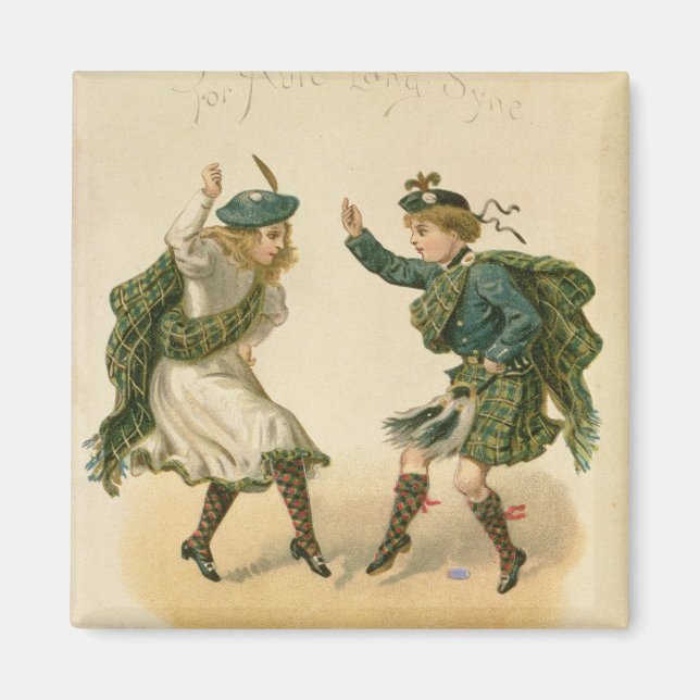 For Auld Lang Syne - A Right Merry Christmas' Magnet (Front)