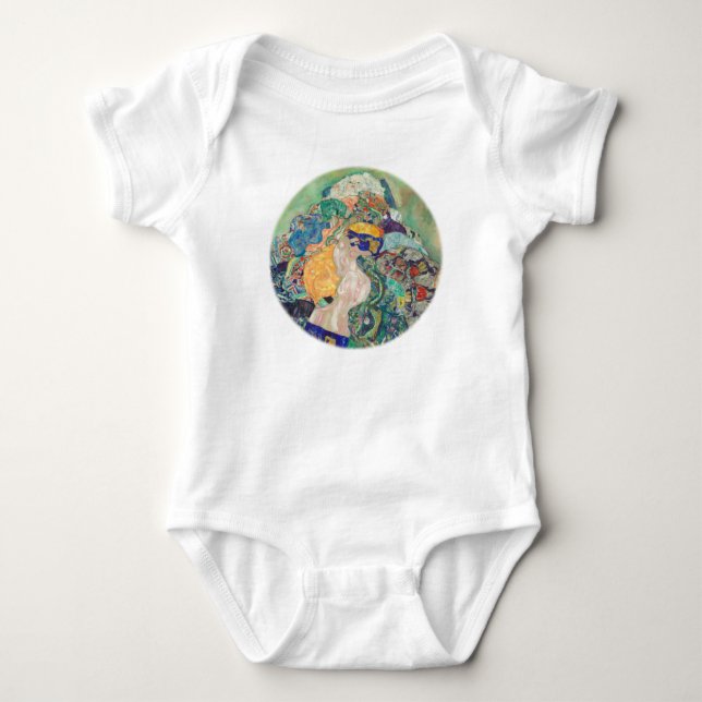 For Baby Colourful Gustav Klimt Bodysuit (Front)