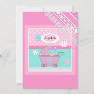 For baby girl invitation