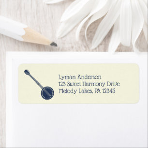 For Banjo Players Custom Return Address Return Address Label