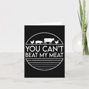 For Barbecue Grill &amp; Meat Grilling Fans &amp;  Card