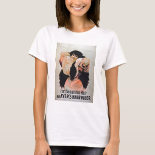 'For Beautiful Hair Use Ayer's Hair Vigour' T-Shirt