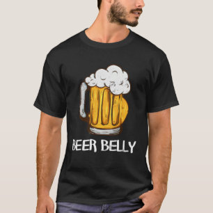 for Beer Drinkers  BEER BELLY Joke Pun Graphic T-Shirt