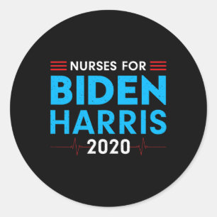 For Biden Harris Vote Election 2020 Political Classic Round Sticker