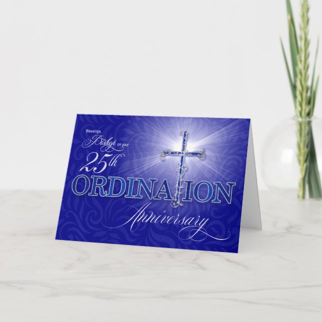 for Bishop 25th Ordination Silver Jubilee Card (Front)