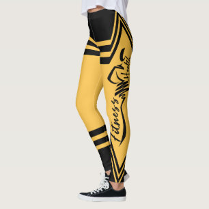 for black fitness with yellow leggings
