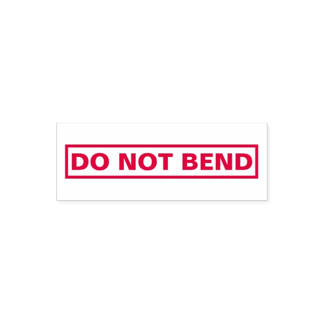 For bookkeeping Simple DO NOT BEND Self-inking Stamp (Design)