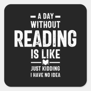 for books lovers square sticker
