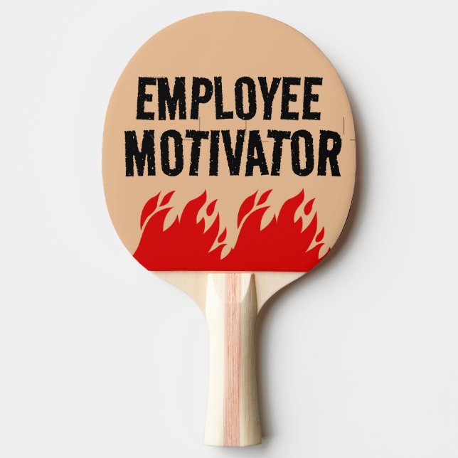 FOR BOSS MOTIVATOR FUNNY PING PONG PADDLE (Front)