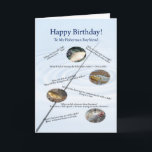 For boyfriend, Fishing jokes birthday card<br><div class="desc">Make you fisherman laugh with these terrible fishy jokes! A birthday card to make any angler groan!</div>