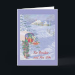 For Brother and His Wife Holiday Card<br><div class="desc">Christmas Card</div>