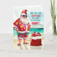 for Brother Santa in Sunglasses Funny Christmas