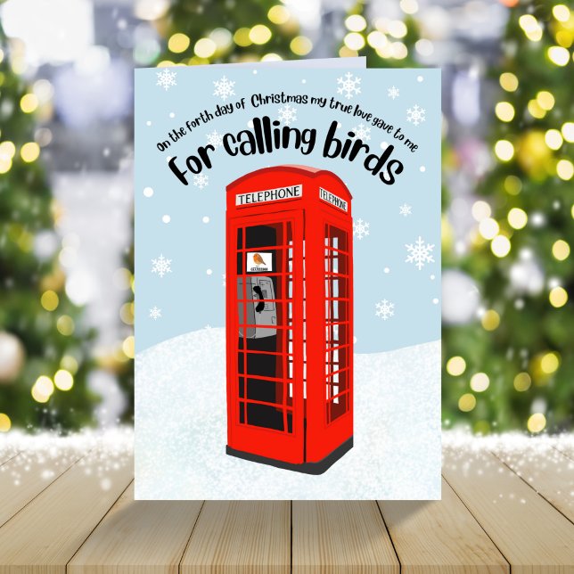 For calling birds 12 days of Christmas funny  Holiday Card (Creator Uploaded)