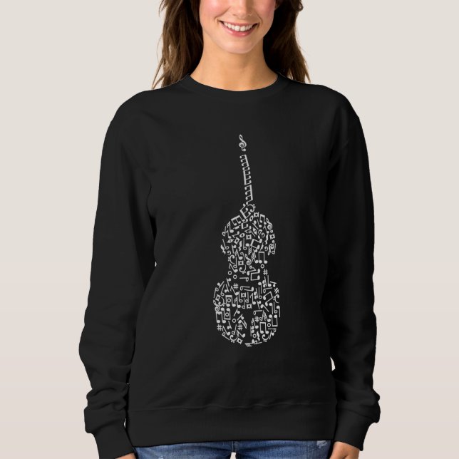 for cellists musician violin cello sweatshirt (Front)