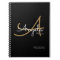 for Chef Recipes a Modern Monogrammed Black