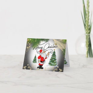 for Christmas with Papa Noel Card